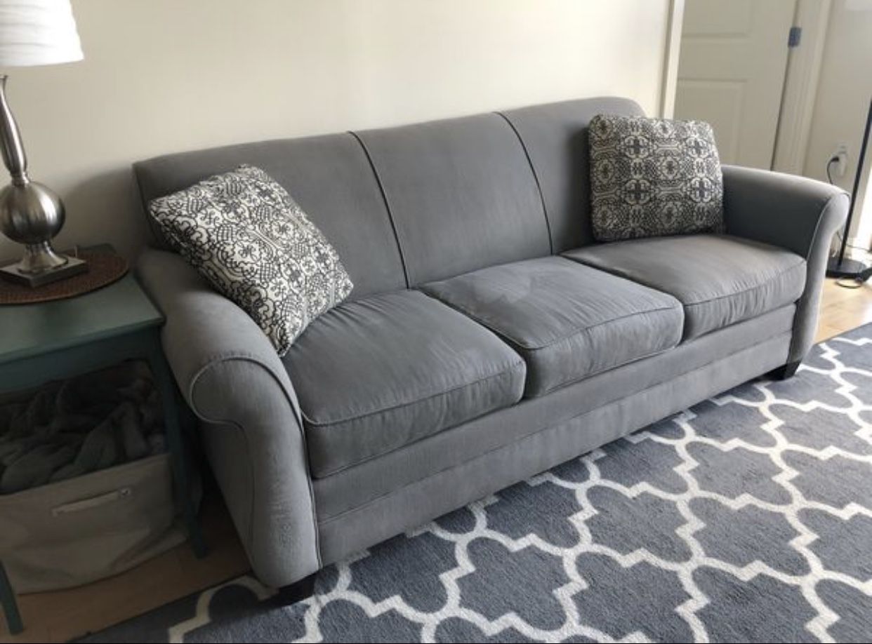 Gray Broyhill couch