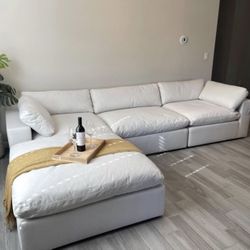 Off White Cloud Couch Sectional Brand New