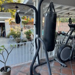 Punching Bag With Stand And Speed Bag 
