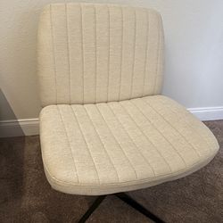 Viral beige criss-cross desk/vanity chair 