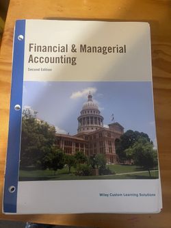 Financial & Mangerial Accounting