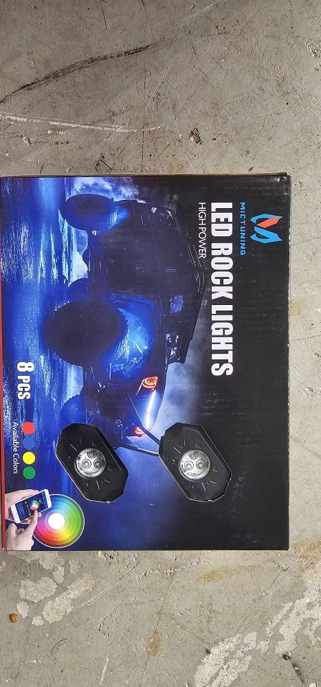4 Sets Of 8 Pods Lights. MICTUNING 2nd-Gen RGB LED Rock Lights with Bluetooth Controller, Timing Function, Music Mode - Multicolor Neon LED Light Kit