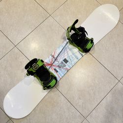 156 cm Ride Snowboard with Rome SDS Bindings 