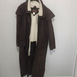 XXL 2xl Outback Full Length Duster With Wool Fleece Lining
