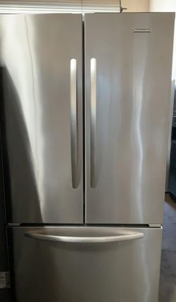Kitchen Aid French Door Silver Refrigerator Fridge
