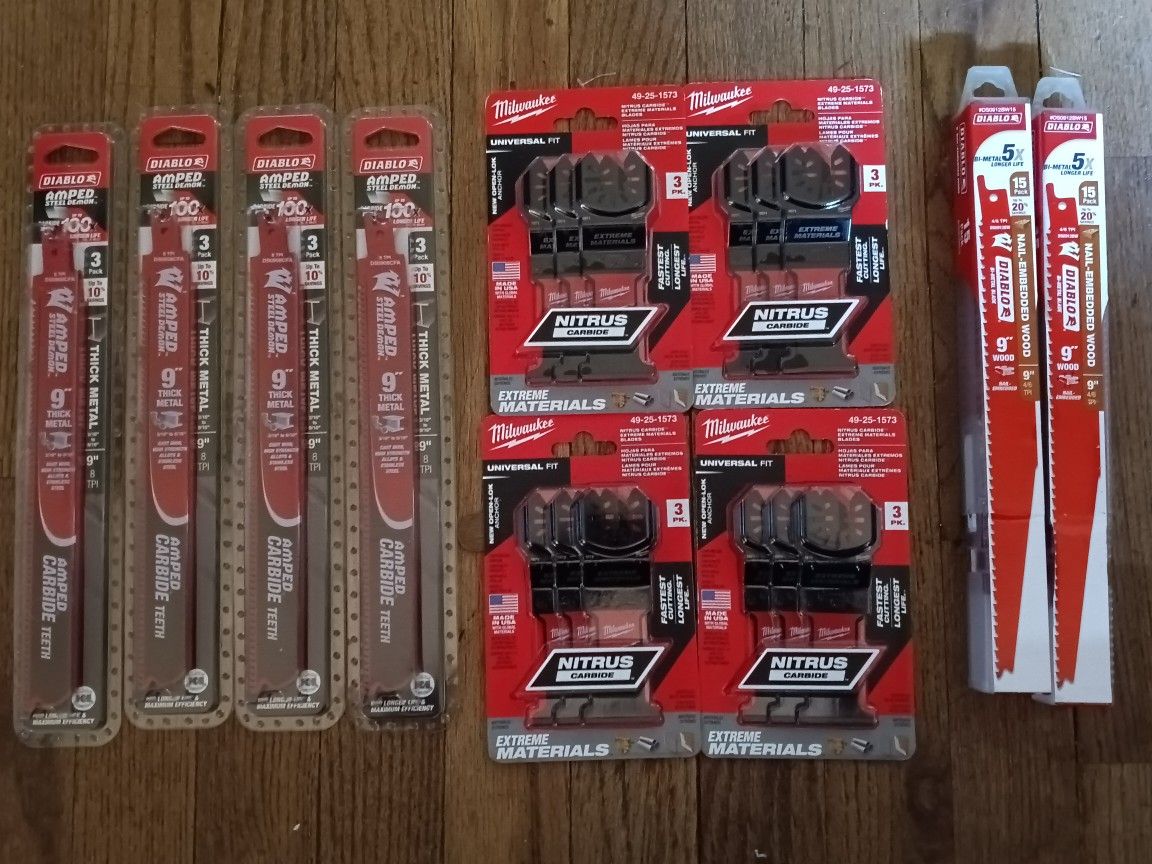 Milwaukee Multi Tool Blades Diablo Sawzall Blades