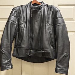 Men Frist Gear Leather Motorcycle Jacket