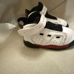 Nike Air Jordan Toddler 6C High Top Basketball Sneakers Shoes 428820-100 White