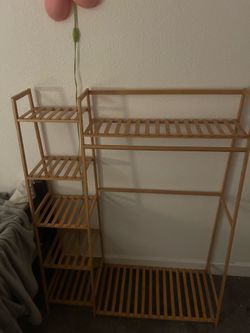 Bamboo clothes rack/Closet