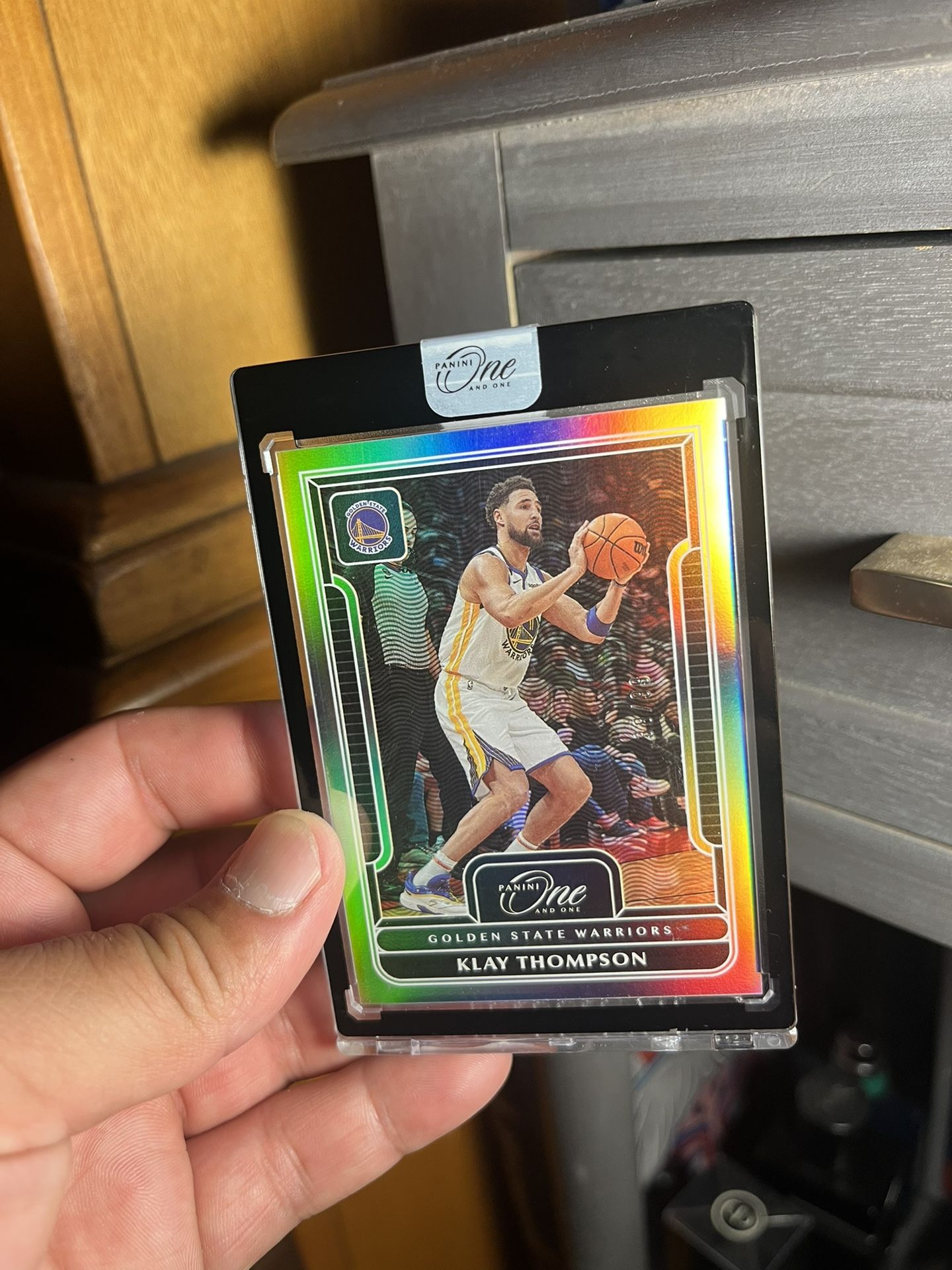 Panini One And One Golden State Warriors Klay Thompson Mint Condition In Case
