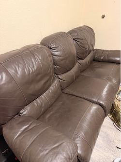 Leather couch