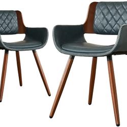 Set Of 2 Mid Century Modern Style Chairs New In Box 