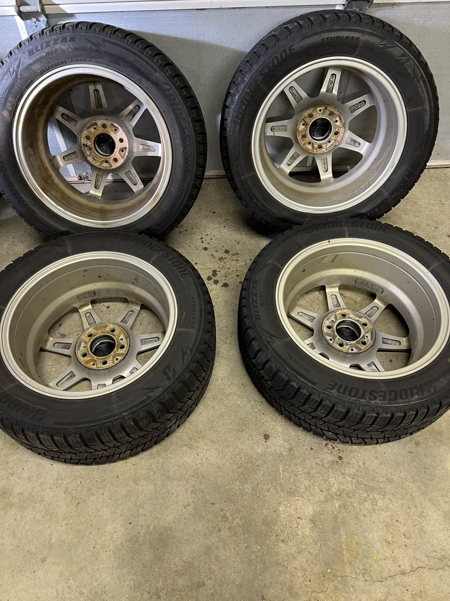 4 Matched Mounted Winter Tires 