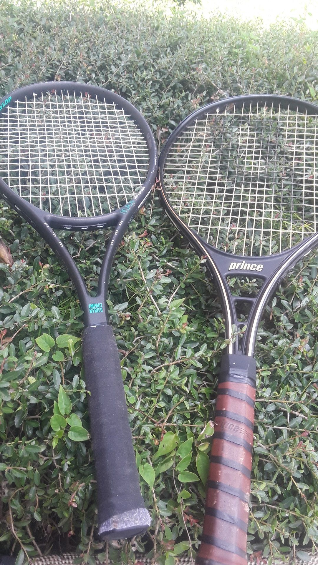 Prince and Dunlop tennis racquets for sale