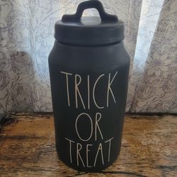 Rae Dunn Matte OG Teick Or Treat Canister 