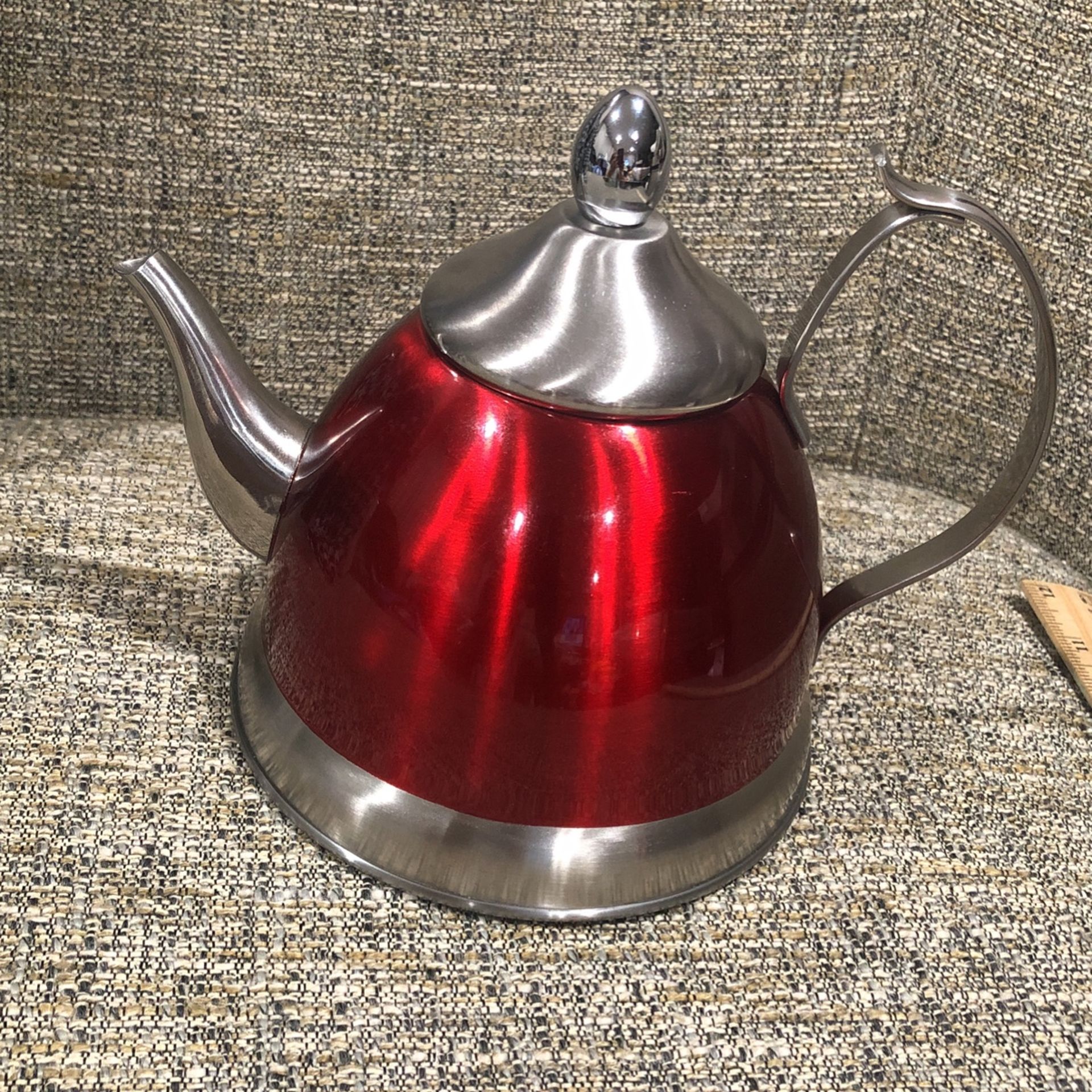 CREATIVE HOME Tea Stainless Steel Red Cherry Tea Kettle  