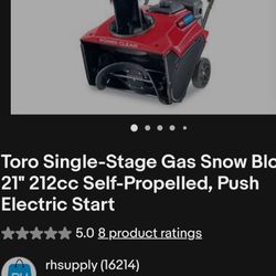 Toro 212 21inch Snow Blower