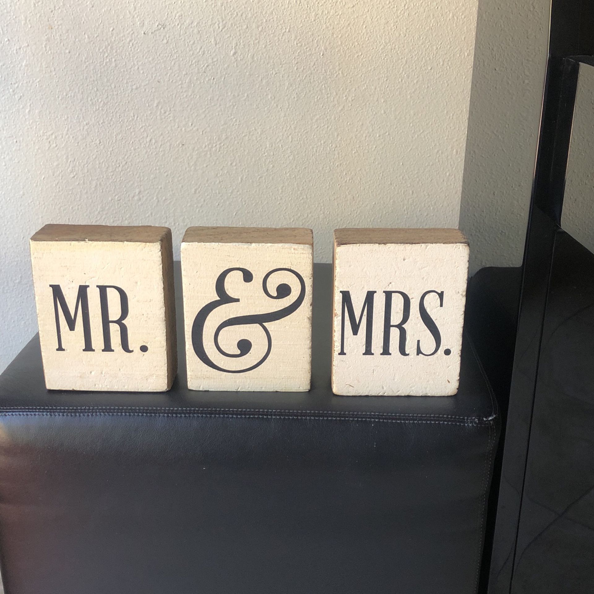 Boho Wedding Decor: Mr & Mrs Wooden Bars
