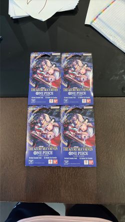 4X The Azure Sea’s Seven One Piece Sleeved Booster Packs