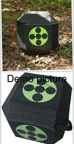 9”x9”x9” Training Target Square 3D Target Cube 6-Sided Foam Arrow Dice