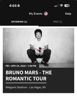 Two Tickets To Bruno Mars