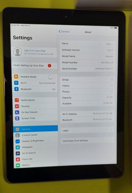 Apple iPad Air 32gb WiFi