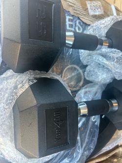 New pair of 25 pound dumbbells