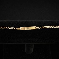 14K Solid Gold Bracelet – 7.4” – 4mm – 4.8g