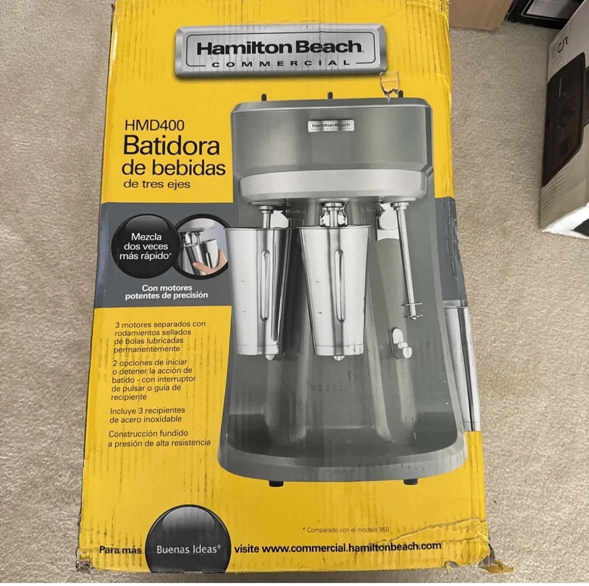 New Restaurant Three spindle Milkshake Mixer