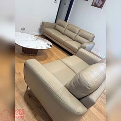 2- Piece Leather Living room Sofa Set