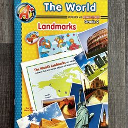 New Grade 2: World Landmarks Educational Workbook