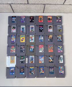 Nintendo nes games authentic