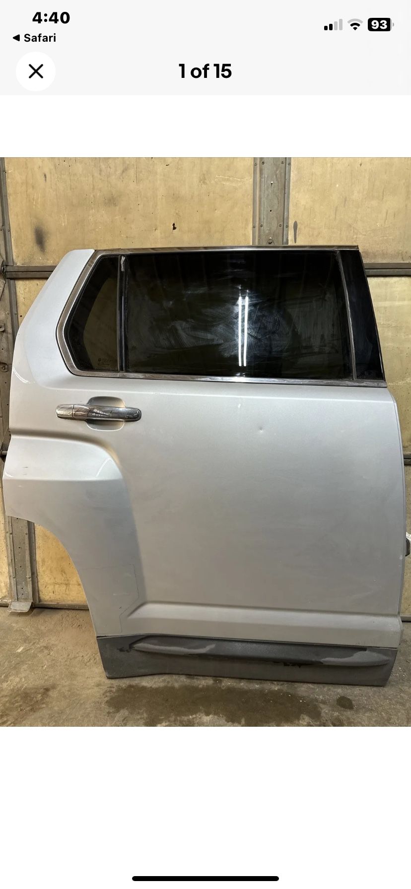 2015 GMC Terrain Sle Silver Rear Door