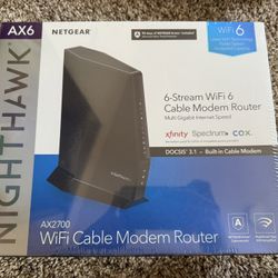 Nighthawk AX2700 Router with 32 x 8 DOCSIS 3.1
