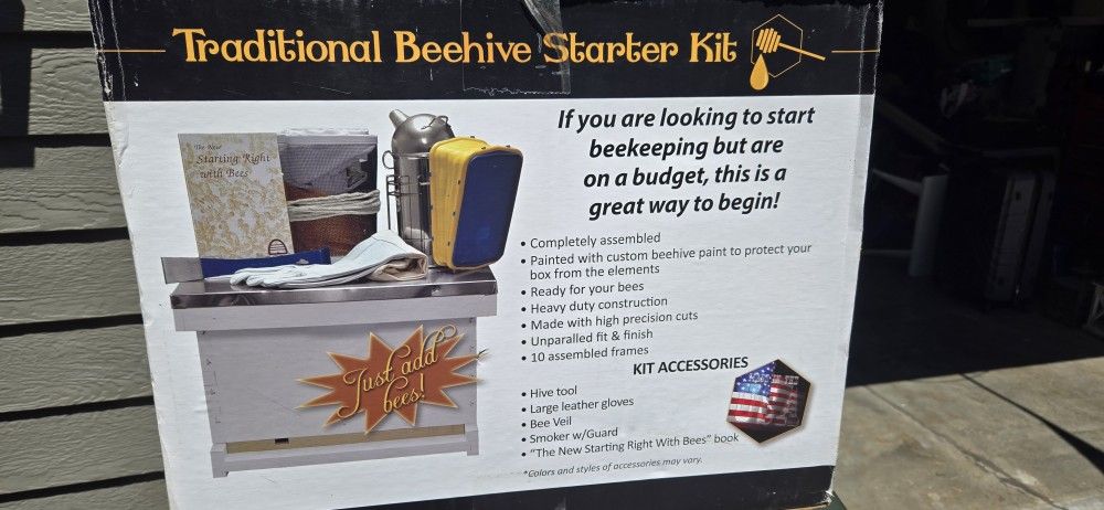 New In Box Beehive Starter Kit