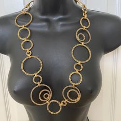 14k Gold Plated Brass Necklace 