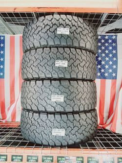 285/60R20 GENERAL GRABBER U.S.A. A/T2 ALL TERRAIN 10PR LOAD E LT285/60R20 USED TRUCK TIRES 285 60 20