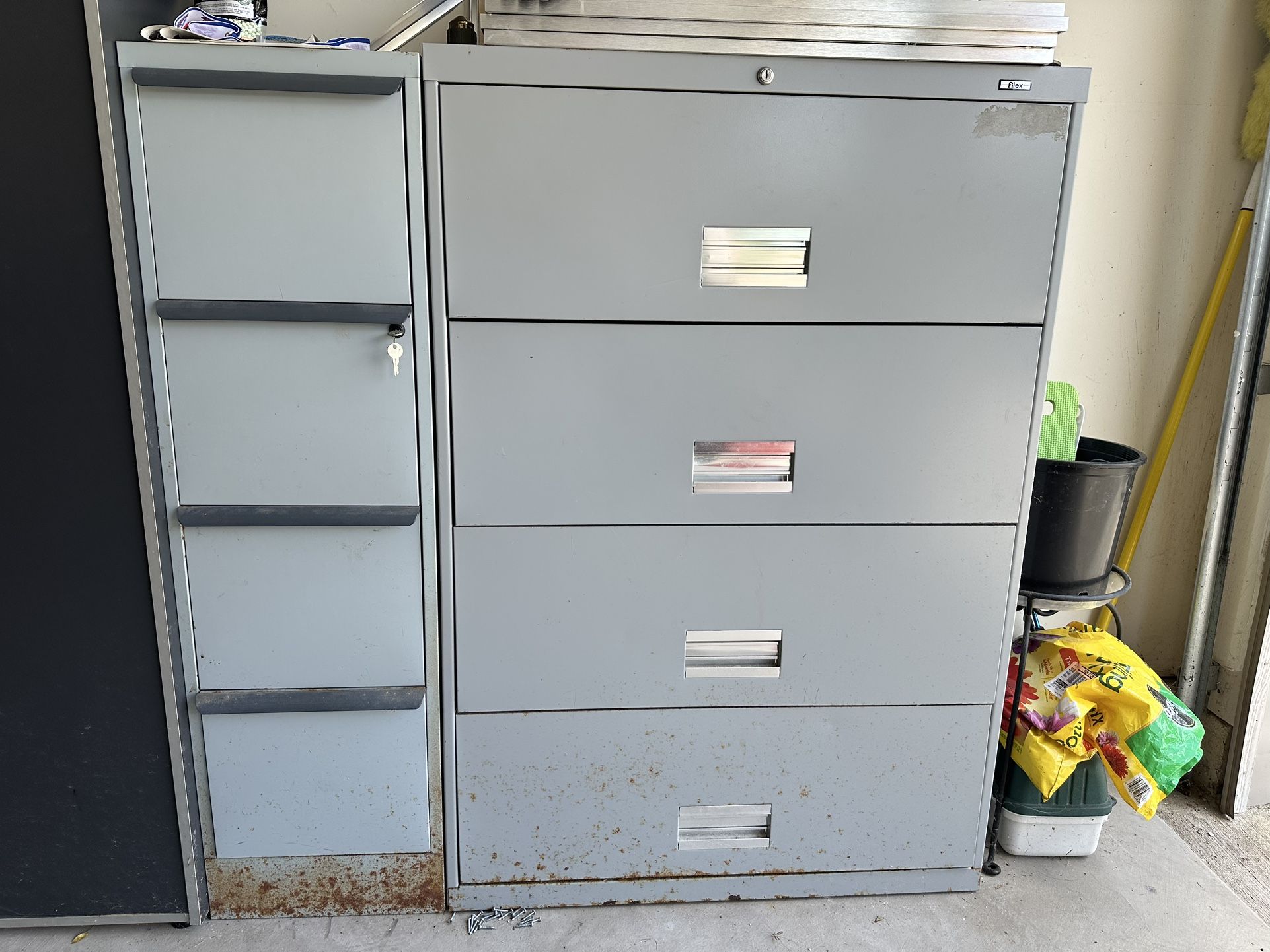 Two Filing Cabinets