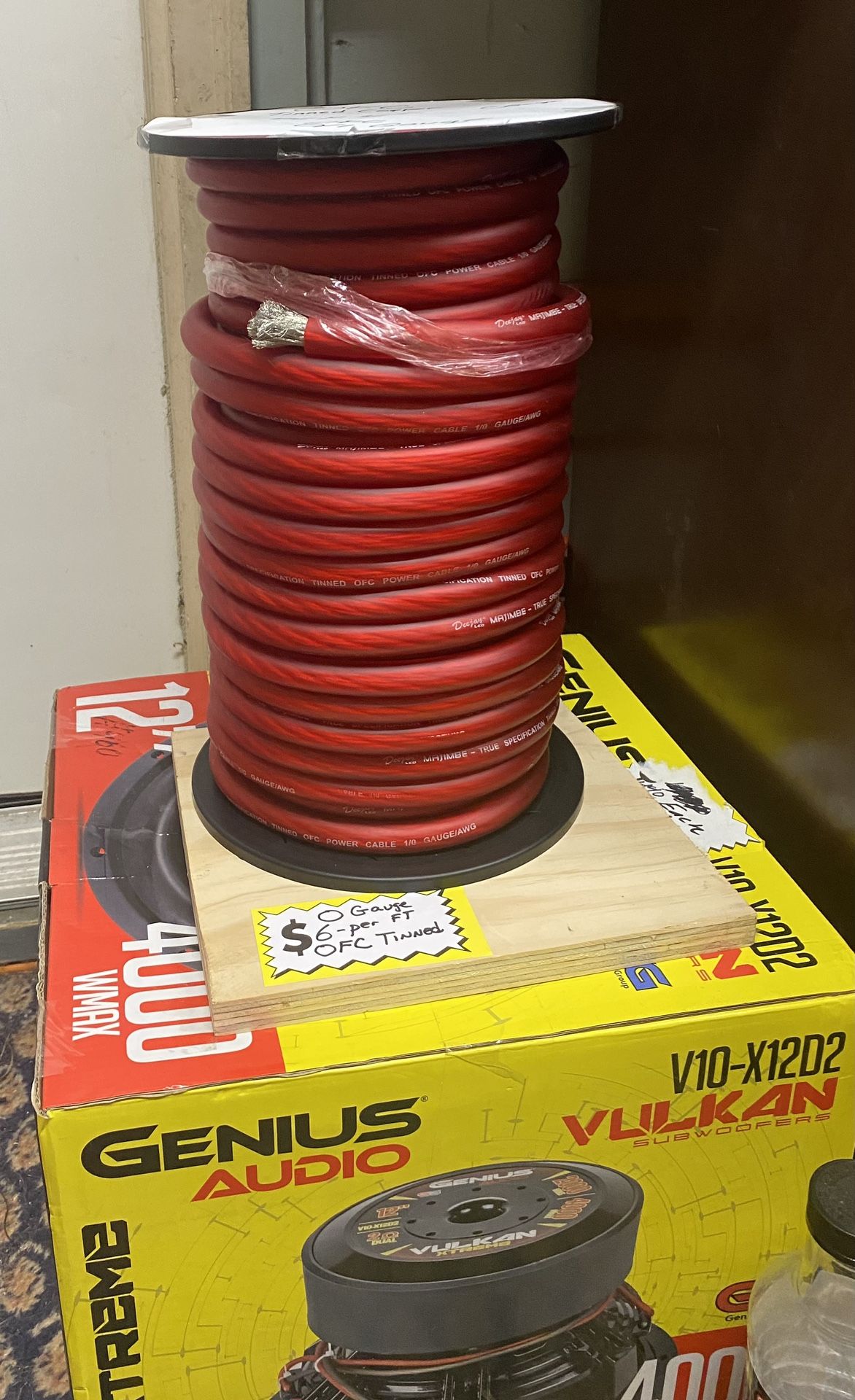 $6 Per FT 0 Gauge Tinned OFC Copper Power Cable