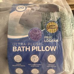 Comfort Luxury Bath Pillows For Tub With Head And Neck Support - Non-Slip Bathtub Pillow