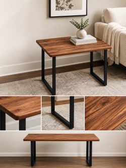 Modern Walnut Accent Table