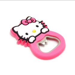 Opener with Fridge Magnet, One Key Opener, Creative shape, Decor Accesories, Gifts for any occasion (Pink Kitty) Abridor, Hello Kitty 