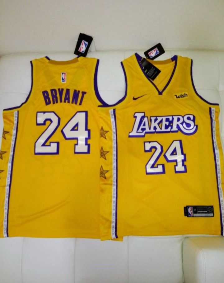 Kobe Bryant #24 Yellow Lakers Jersey