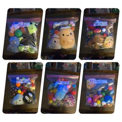 6 gal. Size bags of NEW VARIETY CAT TOYS