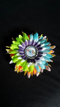 Rainbow Dash Flower Clip