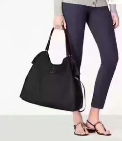 Tory burch nylon slouchy tote top