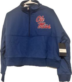 New- tag on Ole Miss Quarter-Zip Cropped Sweatshirt