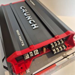 CRUNCH 1500 WATTS 4 CHANNEL BUILT IN CROSSOVER CAR AMPLIFIER ( BRAND NEW PRICE IS LOWEST INSTALL NOT AVAILABLE )
