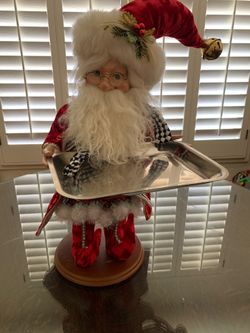 Mark Roberts Santa with Tray - 20 inches Tall