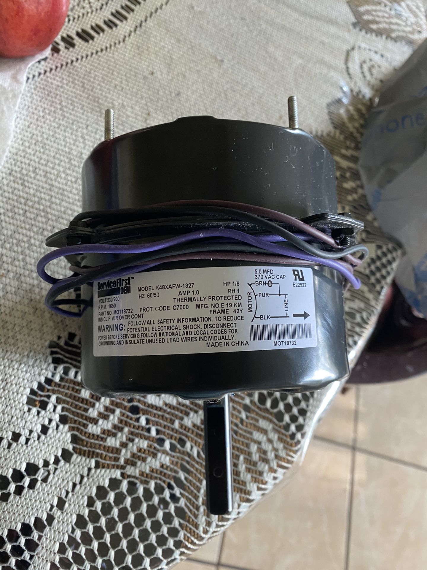 Condenser fan motor(MOT18732)